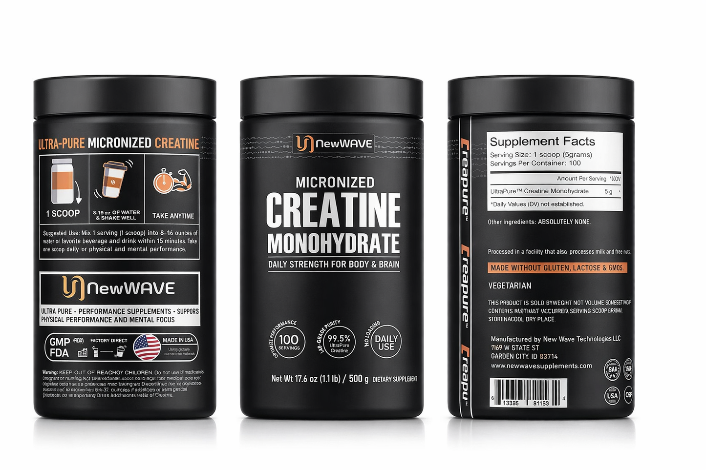 New Wave Focus Formula — Creatine HCl for Focus & Strength